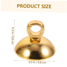 DOITOOL 15Pcs Ball Caps DIY Bail Pins for Jewelry Making Elegant Charms Eye Pins for Earrings Pendants and Keychains for Fashion Accessories