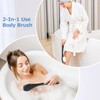 ROLIZOE Back Brush Long Handle for Shower, Soft Bristle Back