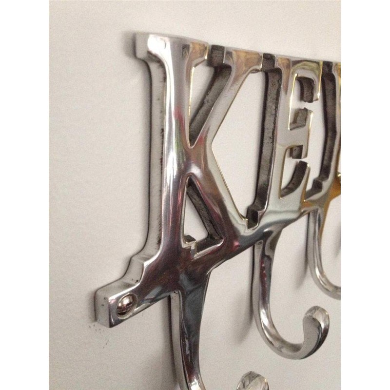 Chattels Large KEY Holder Rack 4 Hooks inch KEYS inch