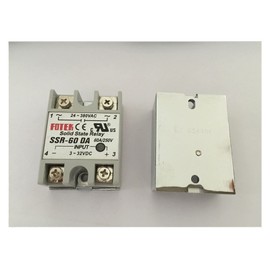 KMZSHPJNY 5PCS SSR60DA SSR-60DA 60A SSR Relay,Input 3-32VDC Output 24-380VAC