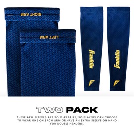 Franklin Sports Baseball Arm Sleeve - Baseball + Softball Arm Compression Sleeve for Men and Women - Multiple Sizes + Colors, navy