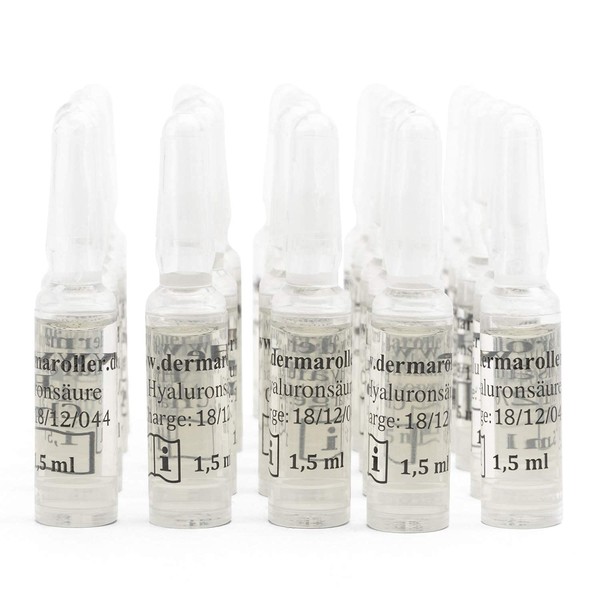 Dermaroller Hyaluronic Moisture Acid Ampoules Serum, 30 Pc of 1.5 ml Tubes