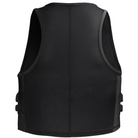 TUOY Women Padded Compression Vest, Impact Vest for Women, Chest Breast Rib Protection Vest for Sports, Karate, Football, Basketball (Large) Black