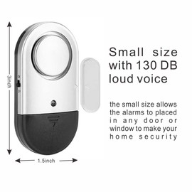 Window Alarm Sensors Door Alarms for Kids Safety , Home Security for Pool, Burglar Alarm, Dementia Patients Open (10Pack)