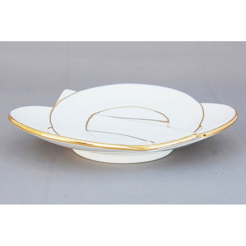 24to3 466493 Nishitomi Pottery Arita Ware Plate, Kiln Knot, Dish,