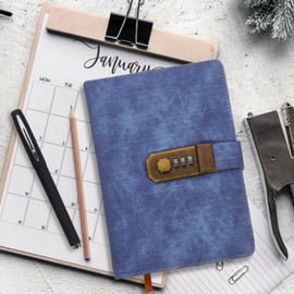 Operitacx 1 Set Password Book Secret Journal Binder Password Diary memo Subject notebooks Password Keeper Log+in Log in pu Work Notebook Diary for Students Leather Vintage Girl periodicals