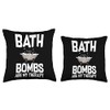 Bath Bombs Making Bathing Bomb Bubble Lavender Throw Pillow