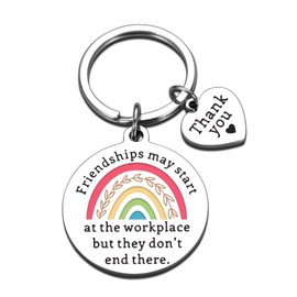 Stocking Stuffers for Women Friendship Gifts for Women Coworker Bestie Boss Friends Office Christmas Gifts for Coworkers Long Distance Appreciation Keychain, Coworker Leaving Farewell Retirement Gift