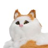 Simulation Furry Cat Figurine Home Cute Funny Synthetic Fur Cat
