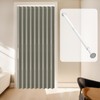 AJAZZ 100% Blackout Accordion Doors Interior Invisible Folding Door for
