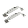 Litoexpe 2pcs Spring Lid Support, Left & Right, Silver Iron