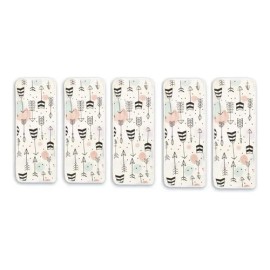 5 Absorbentes Insertos Estampados De Algodón De 6 Capas                                                                                               