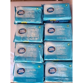 total home Lot Of 24 (60 Cnt Ech) Total Home Flushable Moist Wipes Refill