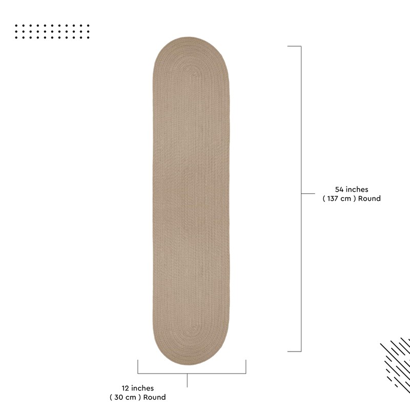Encasa XO Dining Table Runner | Handmade Ribbed Style Cotton