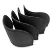 YEQIN Covered Set-in Shoulder Pads (2 Pair of Black)