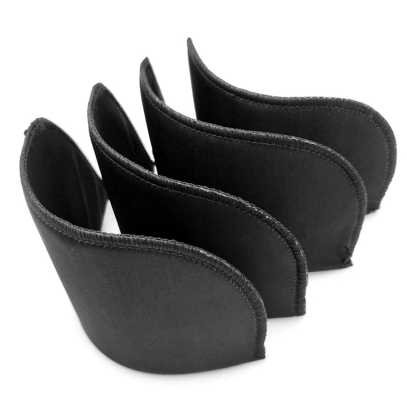 YEQIN Covered Set-in Shoulder Pads (2 Pair of Black)