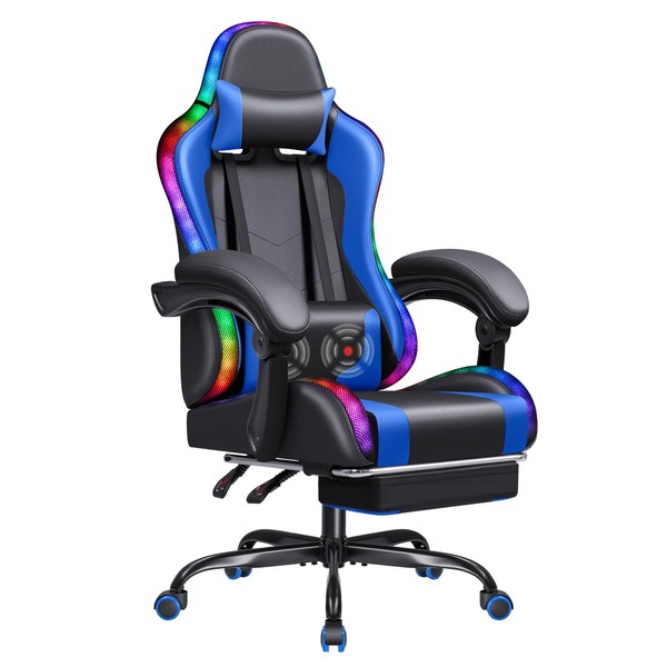 Homall Gaming Chair, Video Game Chair with Footrest and Massage