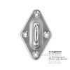 Lumaland awning incl. Attachment ropes, 100% HDPE with stabiliser for