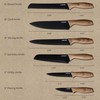 CAROTE 12PCS Knife Set, Kitchen Knife Set with Safe Guards,