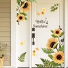 Sunflower Wall Stickers 3D Yellow Flower Wall Decals, Peel and