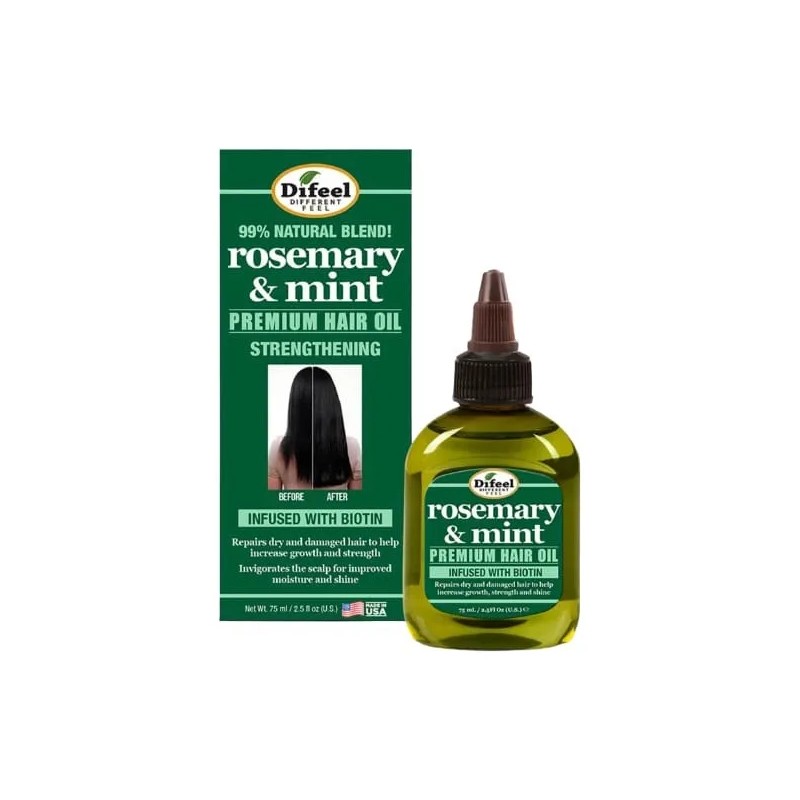 Difeel Aceite Estimulador De Raiz Rosemary Mint 75 Ml