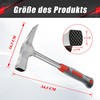 600g Steel Pipe Handle R-Type Brick Hammer