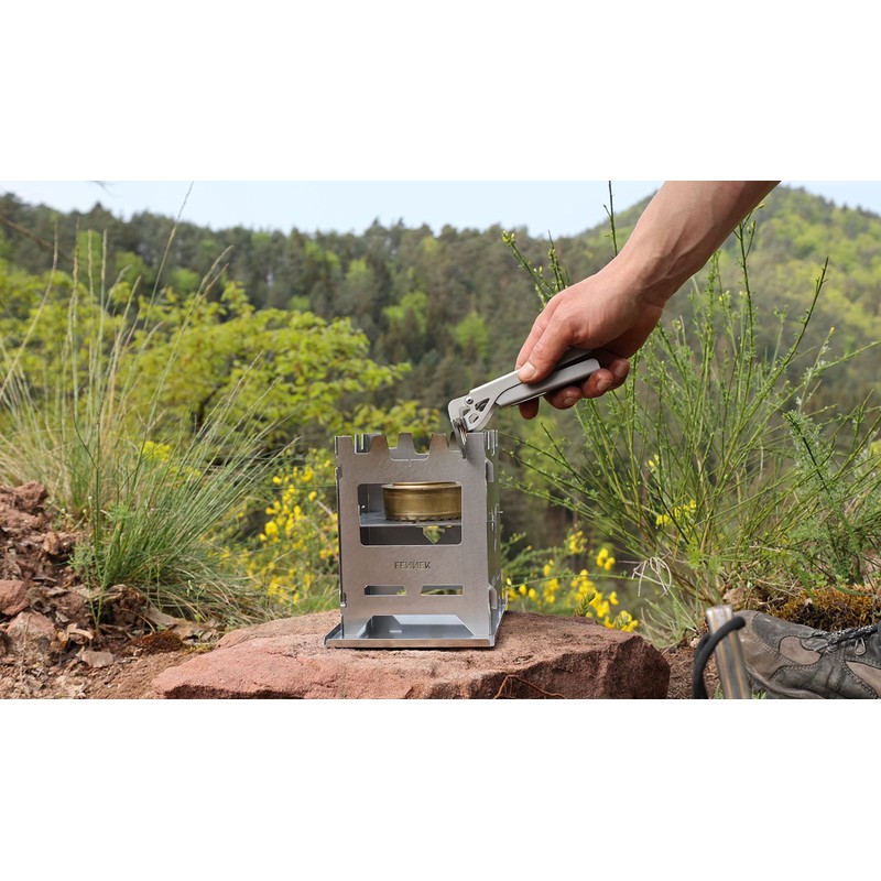 FENNEK Titanium Pot Tongs, Accessories for Hobos, Pots, Grills and