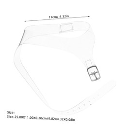 TOVINANNA 2 Pairs Adjustable Transparent Invisible High Heel Shoe Straps Slip Detachable Belts for Loose High Heels for Daily Wear and Parties