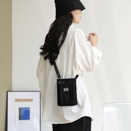 BMQY Crossbody Bag, Nylon Shoulder Bags for Women, Small, Adjustable Strap, Multiple Pockets Casual Lightweight Daily (Navy)