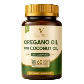 Aceite Orégano + Aceite De Coco Cap 70% Carvacrol Valthera
