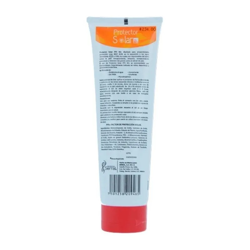 Protector Solar Facial Corporal Fps Uva Uvb Serral 125g