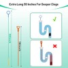 30-Inch Drain Snake Hair Clog Remover - 5 Pack