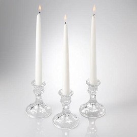 Eastland Clear Taper Candle Holder 4" Set of 12