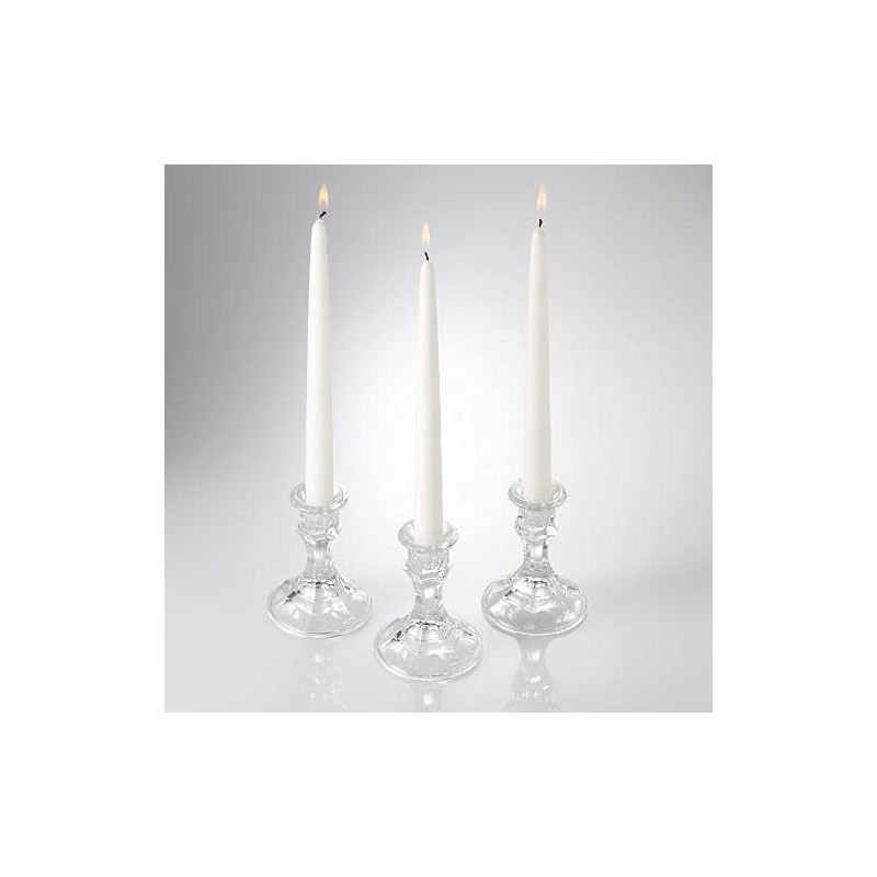 Eastland Clear Taper Candle Holder 4" Set of 12