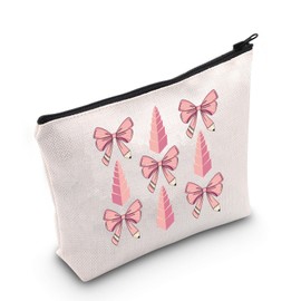 Educator Teacher Gift Coquette Montessori Teacher Cosmetic Bag Montessori Bow Gift (Coquette Montessori CA Bag)