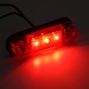 LED-MARTIN® Set of 6 Clear / Red 12 V /