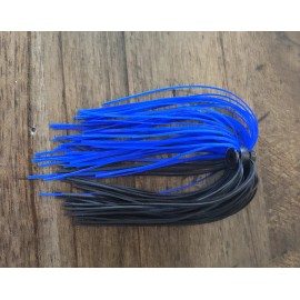 RC Tackle Bass Jig Skirts - Lot Of 10 - Color Black Blue