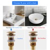 MENATT Bathroom Basin Sink U Shape Stopper Complete Set, Adjustable