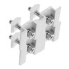 CIYODO 4 Pcs Solar Panel Clamps Mounting Brackets for Roofs