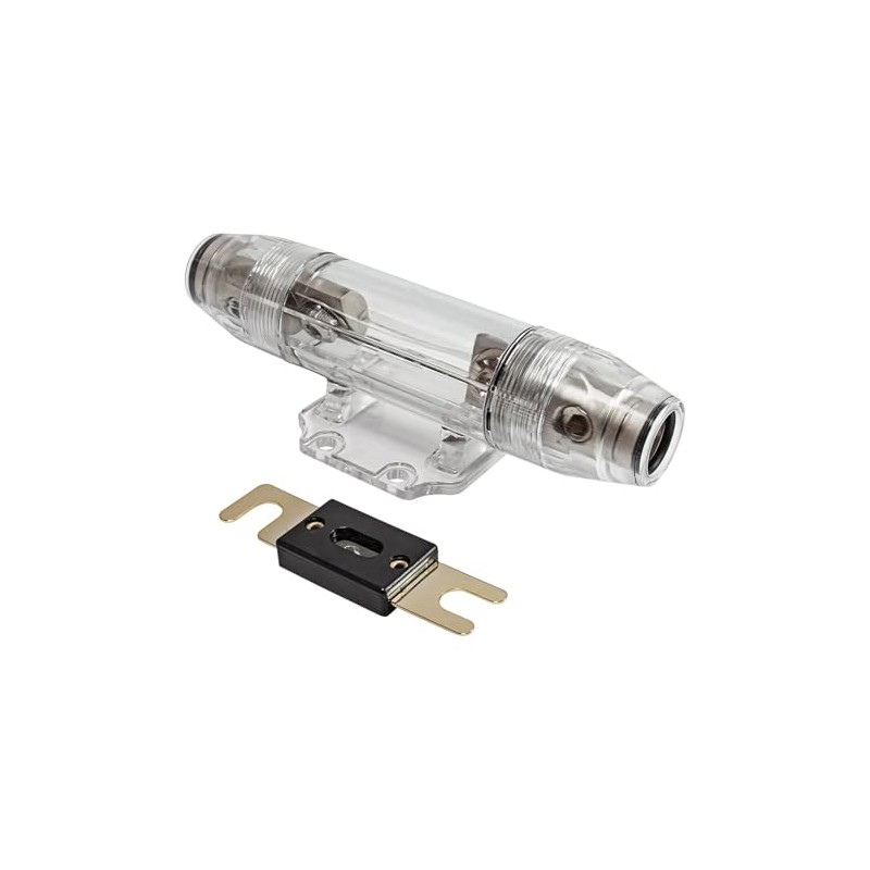tomzz Audio 5800-032 ANL Fuse Holder Satin Nickel for Cables