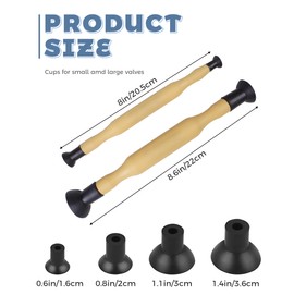UNLRAE Valve Lapper Set,Car Accessories Double Ended Valve Lapping Tool Grinding Sucker Kit with 4 Suction Plates for Vehicle Maintenance and Repair,Suitable for Lawn Mower,Small or Large Engine Car