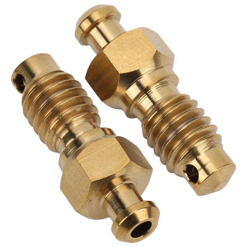 2Pcs Disc Brake Bleeder Screw Titanium Alloy M6 Rust Resistance