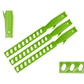 ToolSpace Paint stirrer 3 pieces - Plastic - 35 cm - Green paint stirrer Durable For repeated use - For various types of paints - Emulsions, Acrylic paints, Resins - Does not break