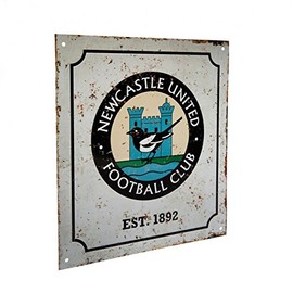 Newcastle United Retro Logo Sign - Multi-Colour