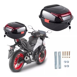 Zheng Maleta Para Motocicleta  Maletero Universal Negro 35l