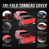 Tri-Fold Soft Top Trunk Tonneau Cover Replacement for Ford Ranger