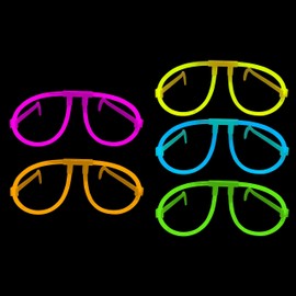 Glowtopia Glow in the Dark Glasses - Premium Glowsticks from (10, Mixed)