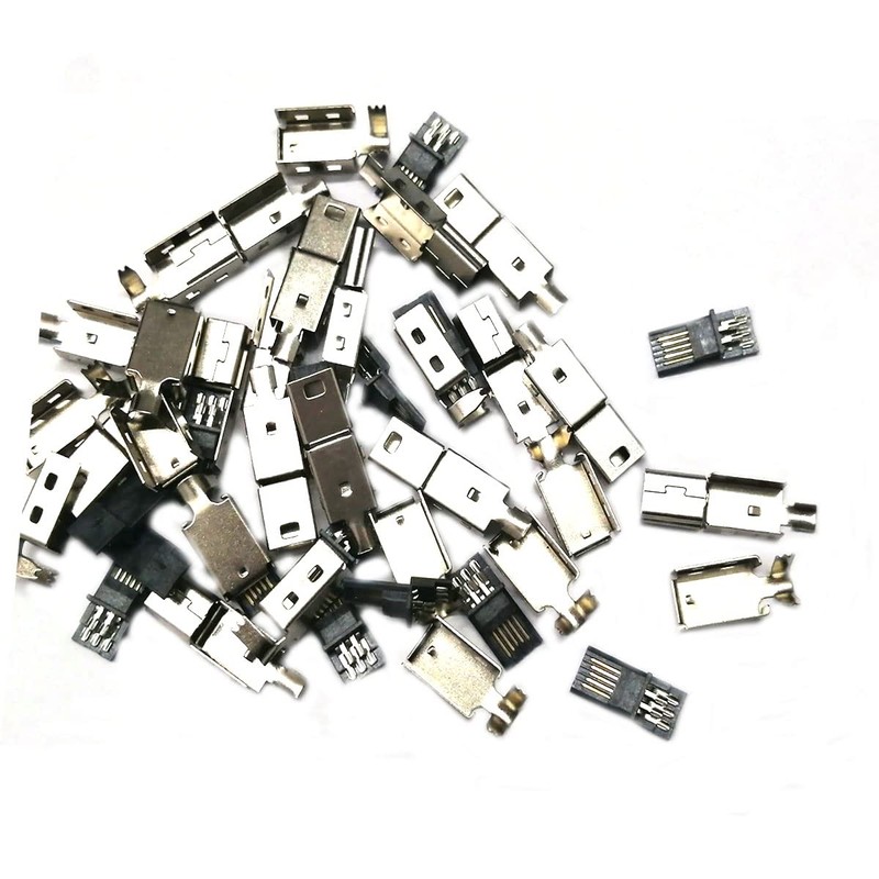 LYLGO 20 Set Mini USB Plug Male Socket Connector 5