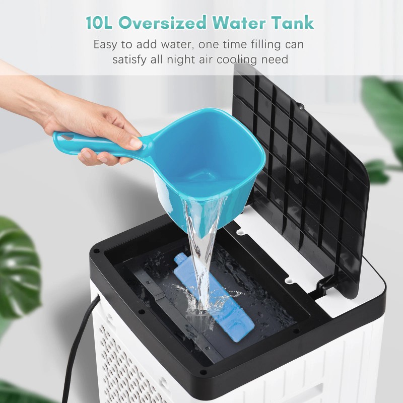 Portable Air Conditioner Cooling Fan Evaporative Cooler with Remote Control