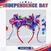 Coridy Light up Independence Day Headbands for Women Sparkling Stars